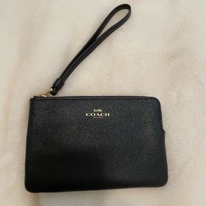 Black coach wristlet